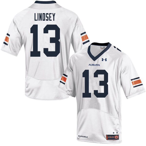 Auburn Tigers Men's Trey Lindsey #13 White Under Armour Stitched College 2020 NCAA Authentic Football Jersey IJA8274PC